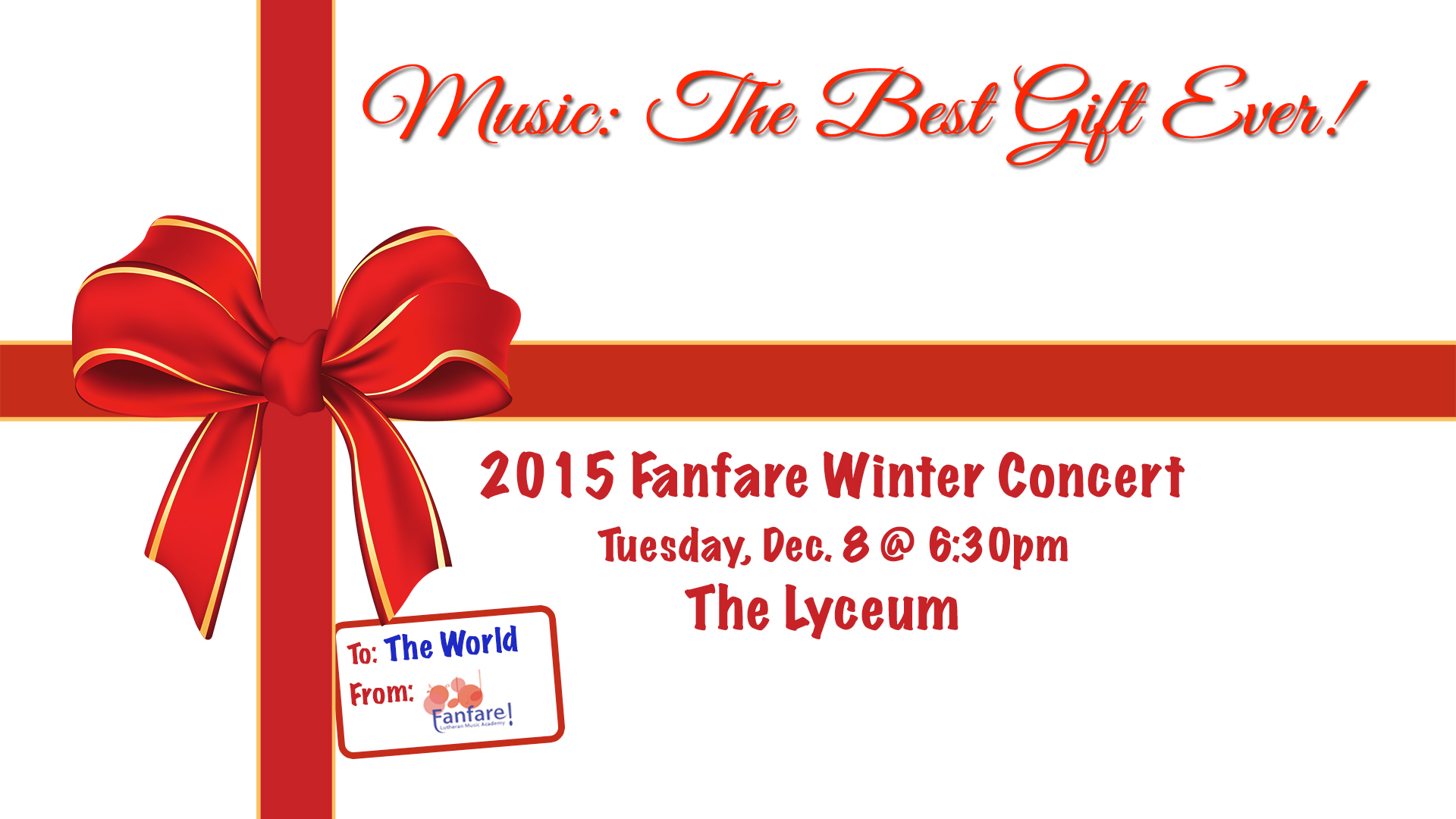 Fanfare Winter Concert